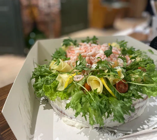 Smörgåstårta i kartong