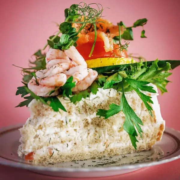 Räkröra, ägg och räkor